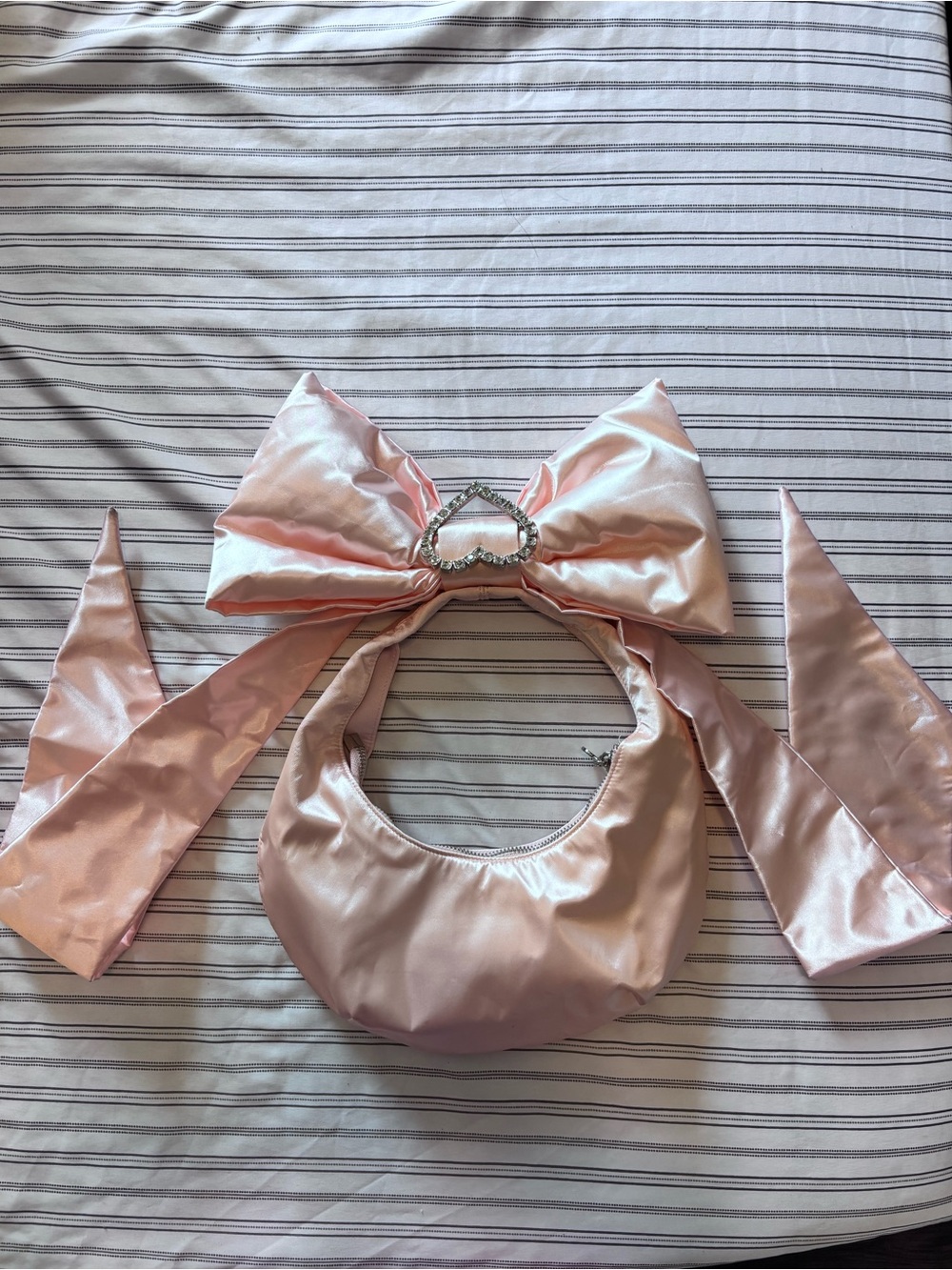 Dolls Kill Sugar Thrillz Satin Pink Lady Royal Shoulder Bag